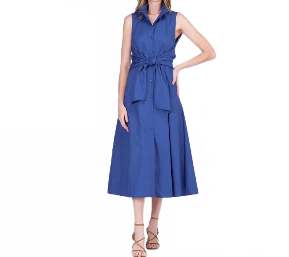 NEW JADE horizon wrap dress in cobalt blue